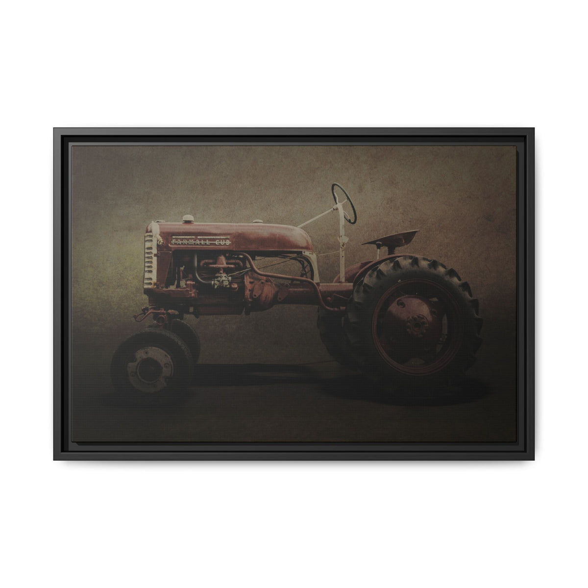 Vintage Farmall Cub Tractor | Framed Wall Art on Stretched Canvas