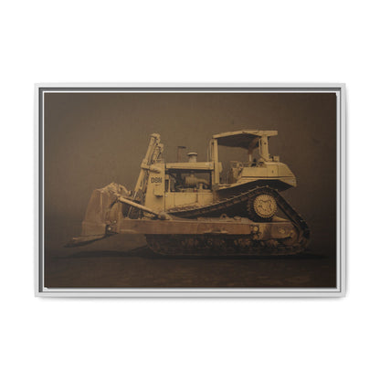 Legacy D8N Dozer Photo Wall Art on Framed Canvas | Industrial Artwork