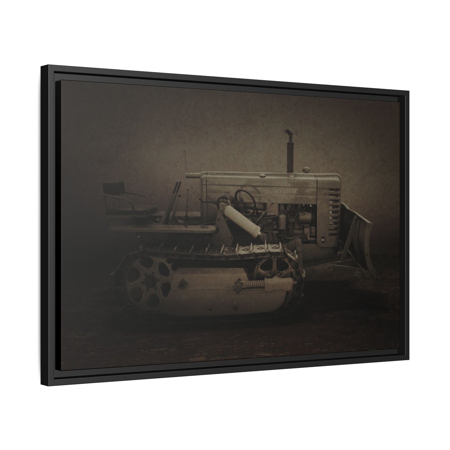 Vintage John Deere MC | Framed Wall Art on Stretched Canvas