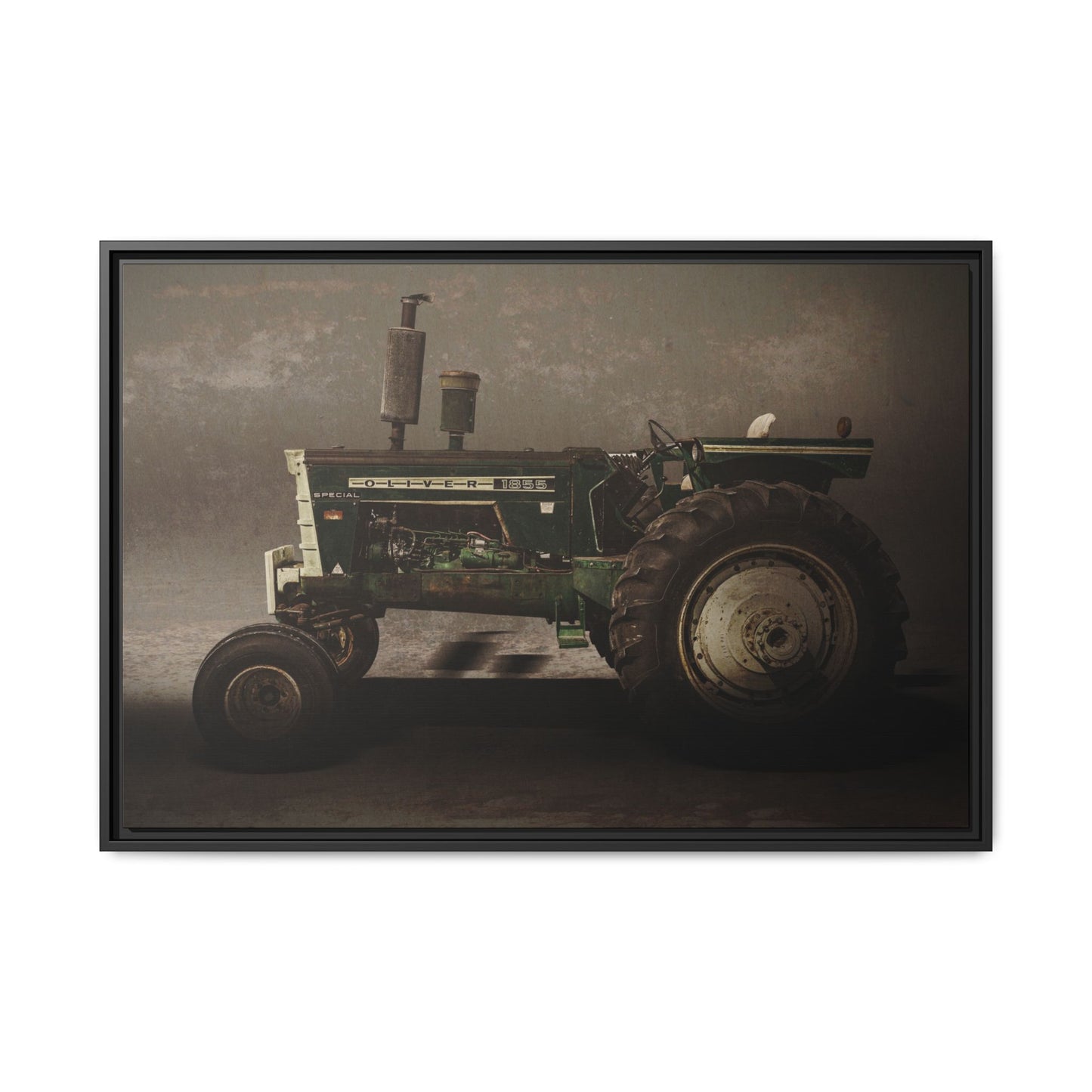 Classic Oliver 1855 Tractor | Framed Wall Art on Stretched Canvas