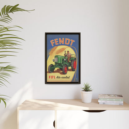 Vintage Fendt 12HP Advertisement | Wall Art on Framed Canvas