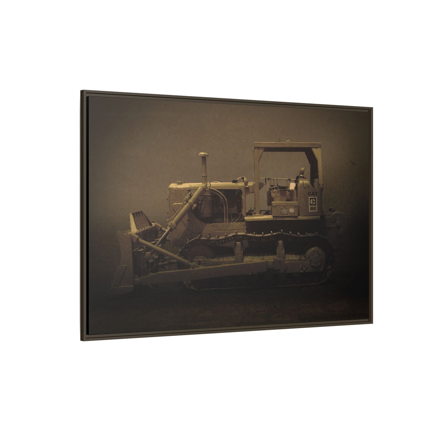 Classic D7 Dozer | Framed Wall Art on Stretched Canvas
