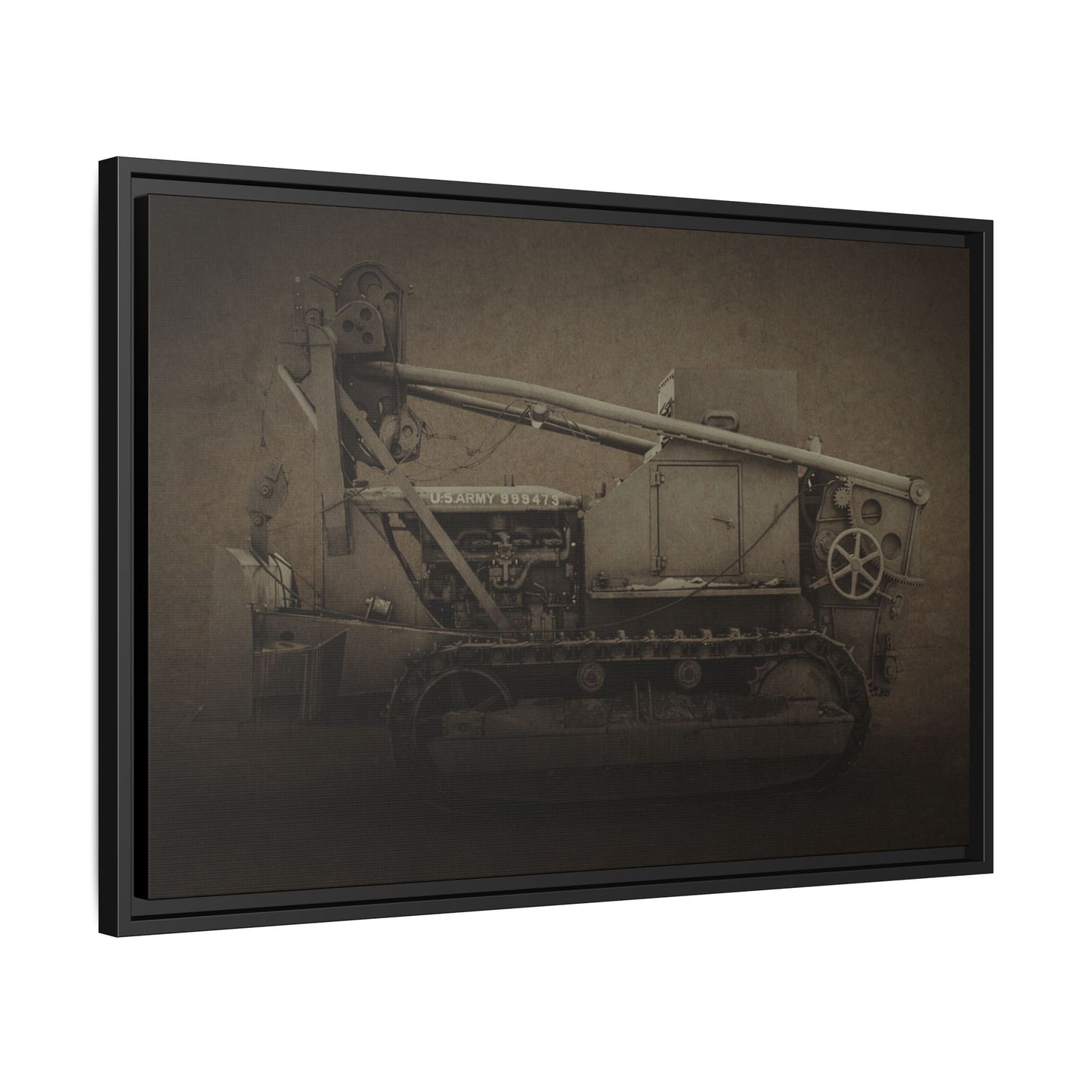 Vintage Military  D7 Diesel Ten | Photo Wall Art on Canvas