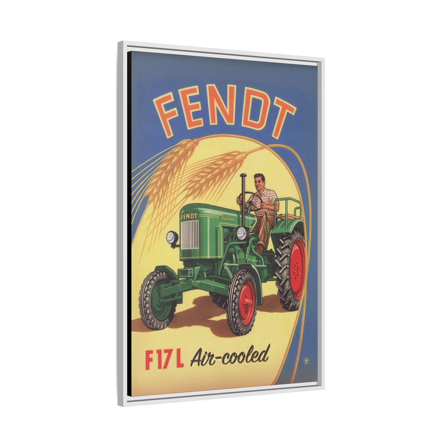 Vintage Fendt F17 L Advertisement | Wall Art on Framed Canvas
