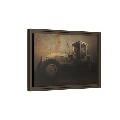 Classic 120G Motorgrader Action| Framed Wall Art on Canvas