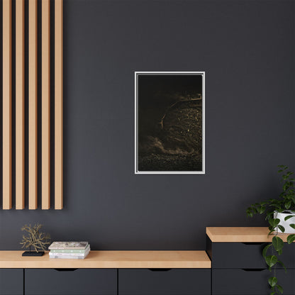 Epic Dozer Track Triptych Left | Matte Canvas Print (Framed)