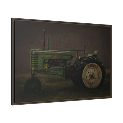 Vintage Weathered John Deere Model G | Framed Wall Art on Stretched Canvas