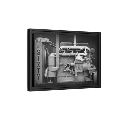 Vintage Caterpillar Power System Sixty Wall Art on Framed Canvas