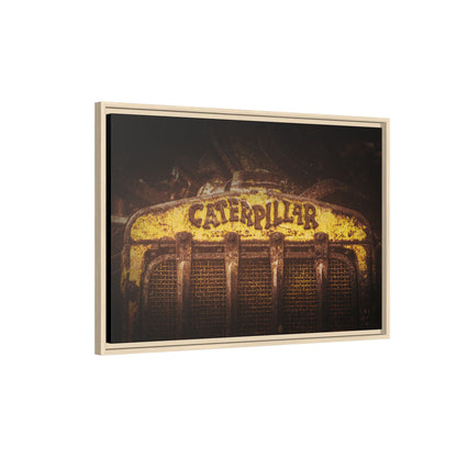 Weathered & Worn Vintage Crawler Grill | Framed Wall Art on Stretched Canvas