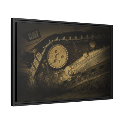 Dozer Track Detail | Photo Art on Framed Canvas