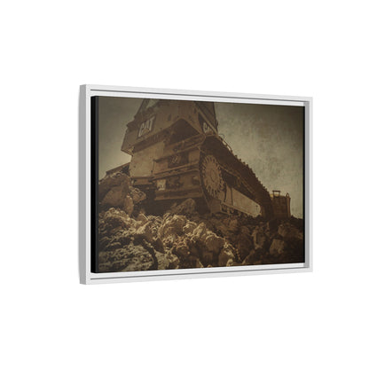 D5K2 Top of the Hill Dozer  | Photo Art on Framed Canvas