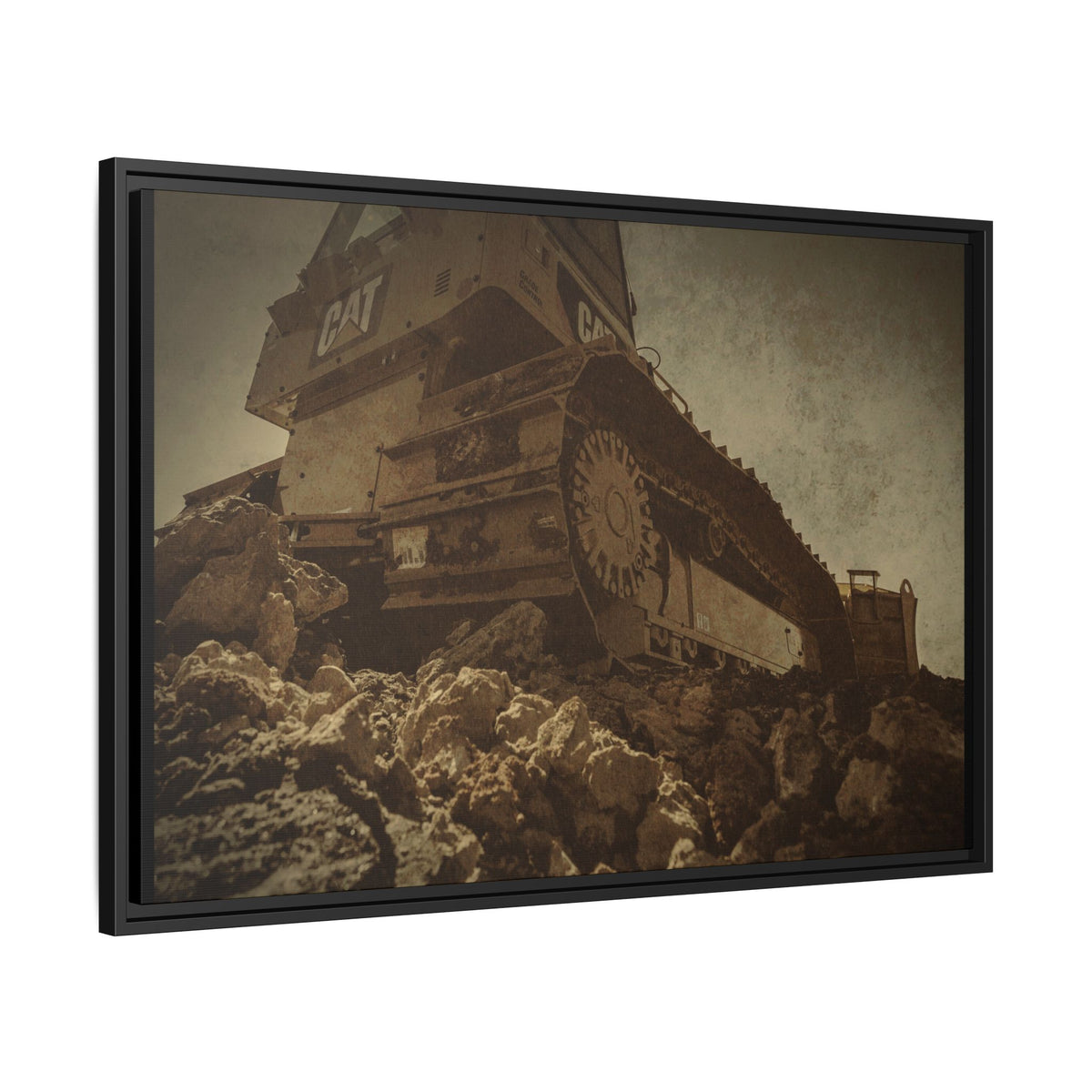 D5K2 Top of the Hill Dozer  | Photo Art on Framed Canvas