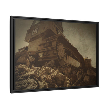 D5K2 Top of the Hill Dozer  | Photo Art on Framed Canvas