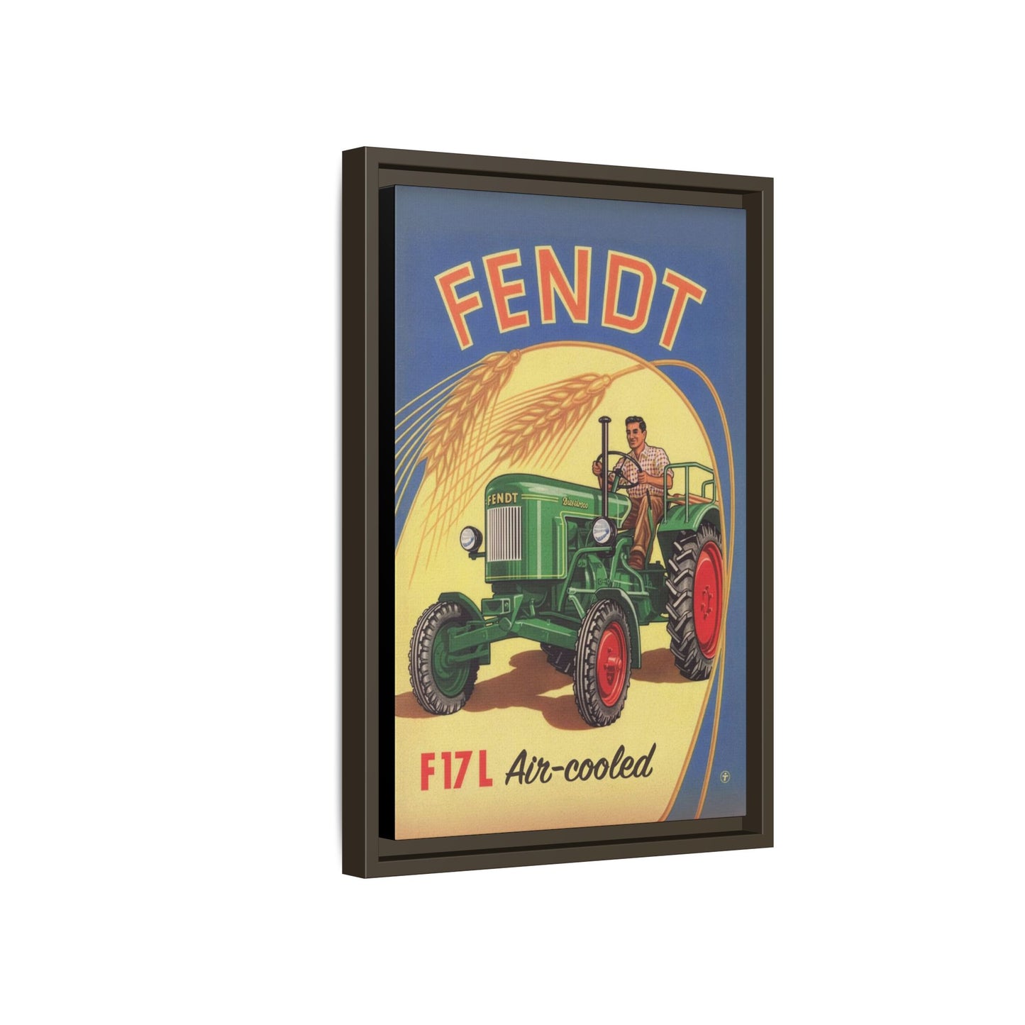 Vintage Fendt 12HP Advertisement | Wall Art on Framed Canvas