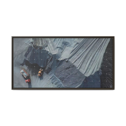 Drone Photo Job Site - Earth Moving - Photo Art on Framed Canvas