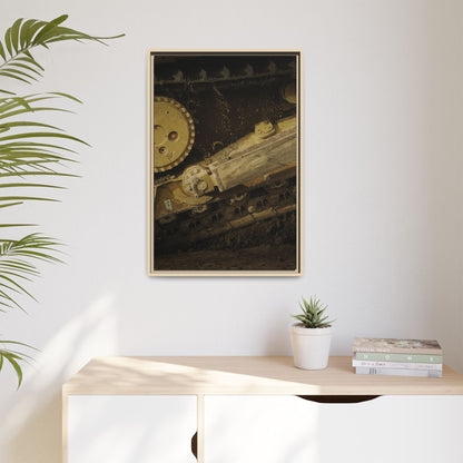 D6 Undercarriage Closeup Triptych| Framed | Right Panel