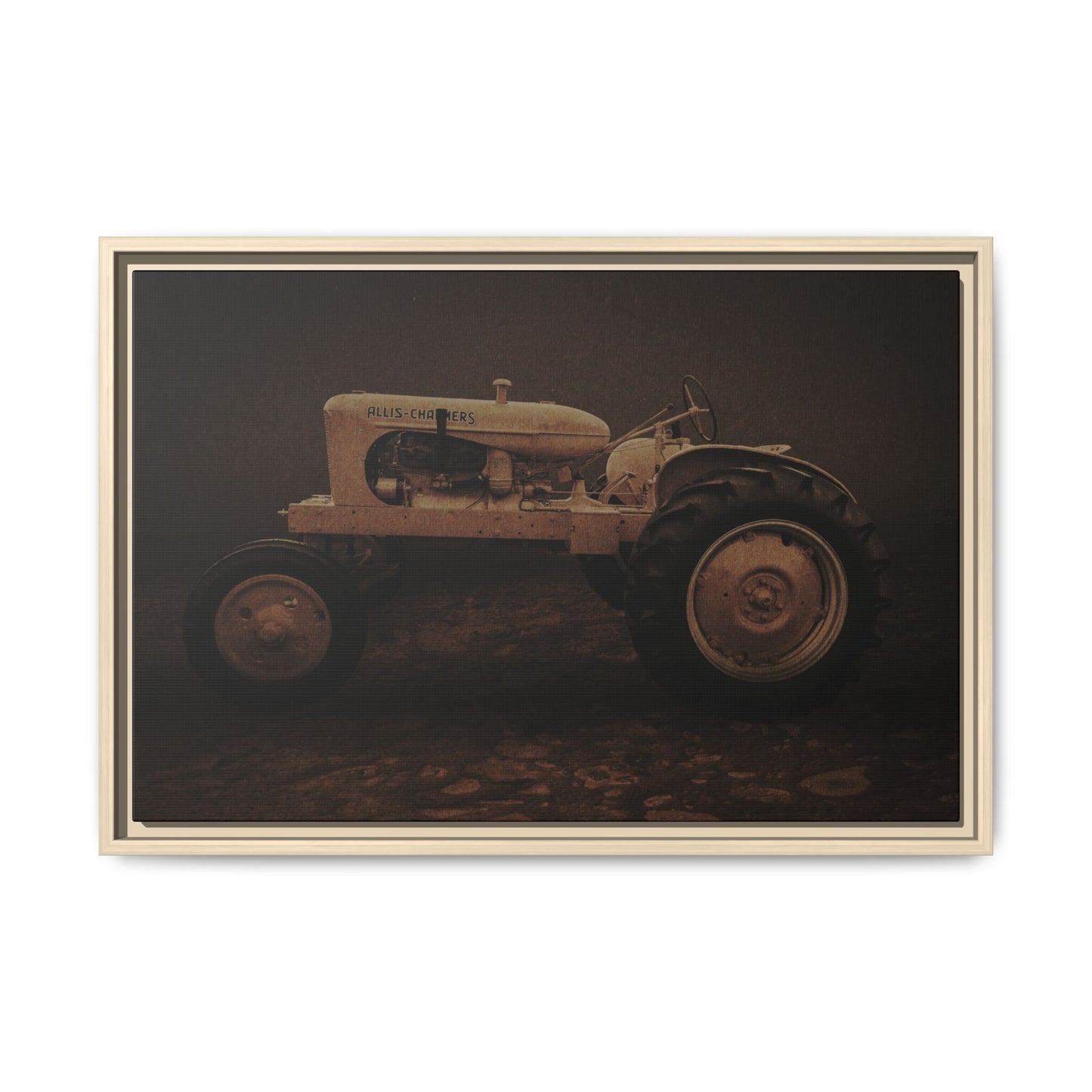 Vintage Allis Chalmers WC | Framed Wall Art on Stretched Canvas