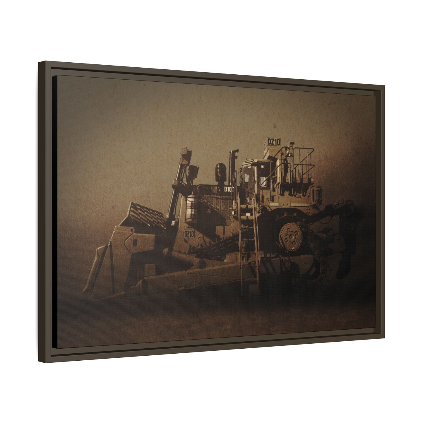 Classic D10Z Dozer | Framed Wall Art on Stretched Canvas
