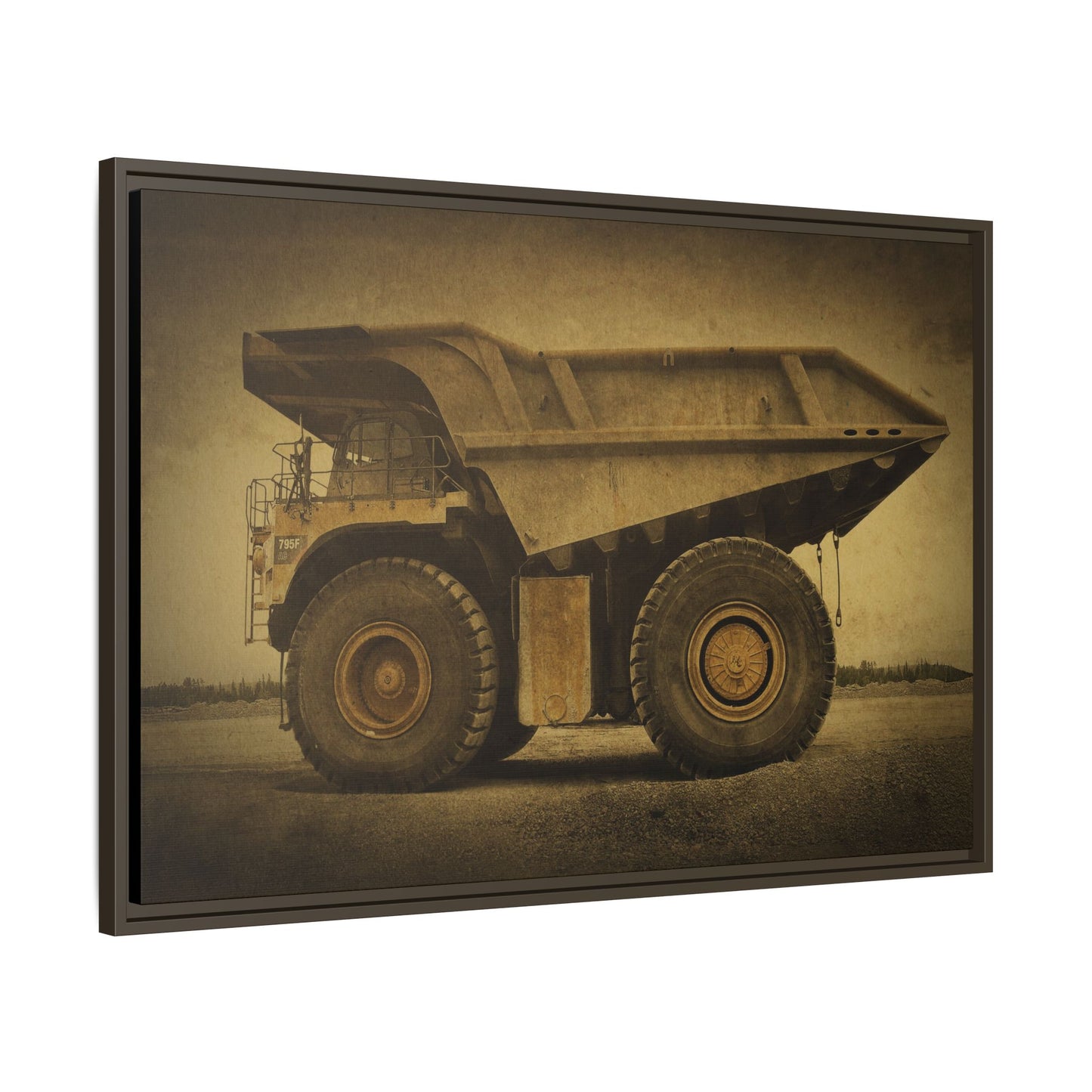 Big Wheel 795 Hauler Photo Art on Framed Canvas