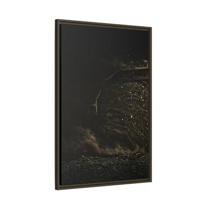 Epic Dozer Track Triptych Left | Matte Canvas Print (Framed)