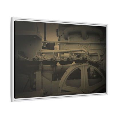 Vintage Track Detail | Framed Wall Art on Stretched Canvas