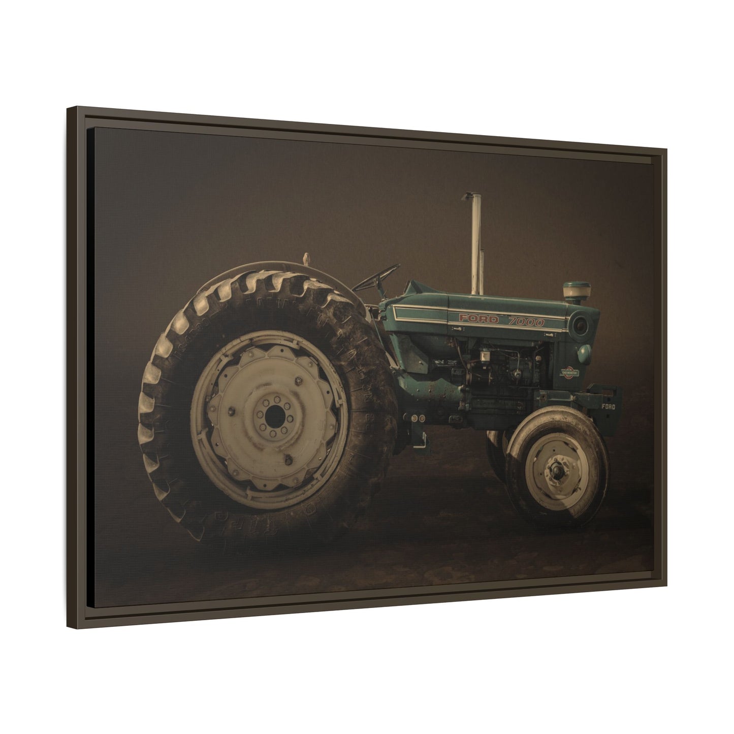 Classic Ford 7000 Tractor Photo Wall Art | Framed Stretched Canvas