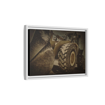 Big Bucket Loader | Framed Wall Art on Stretched Canvas