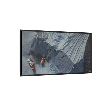 Drone Photo Job Site - Earth Moving - Photo Art on Framed Canvas