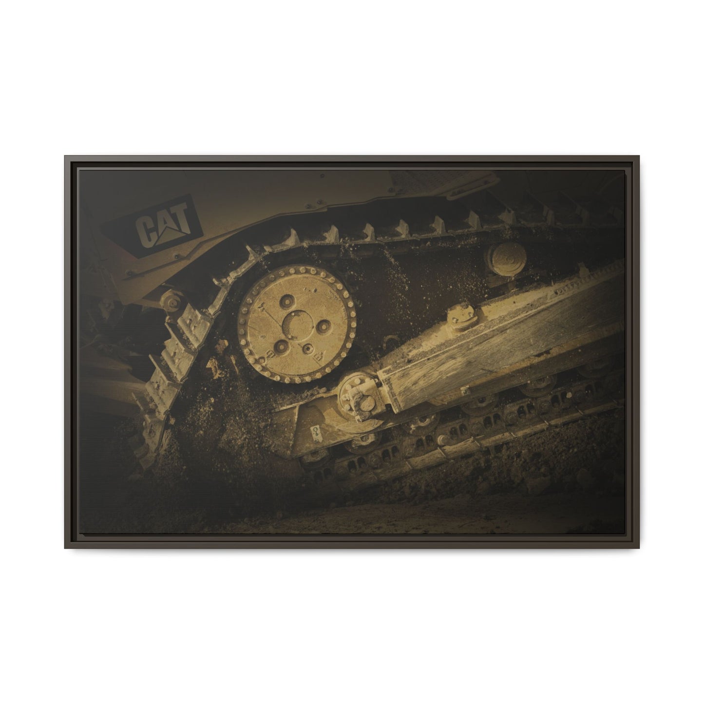 Dozer Track Detail | Photo Art on Framed Canvas