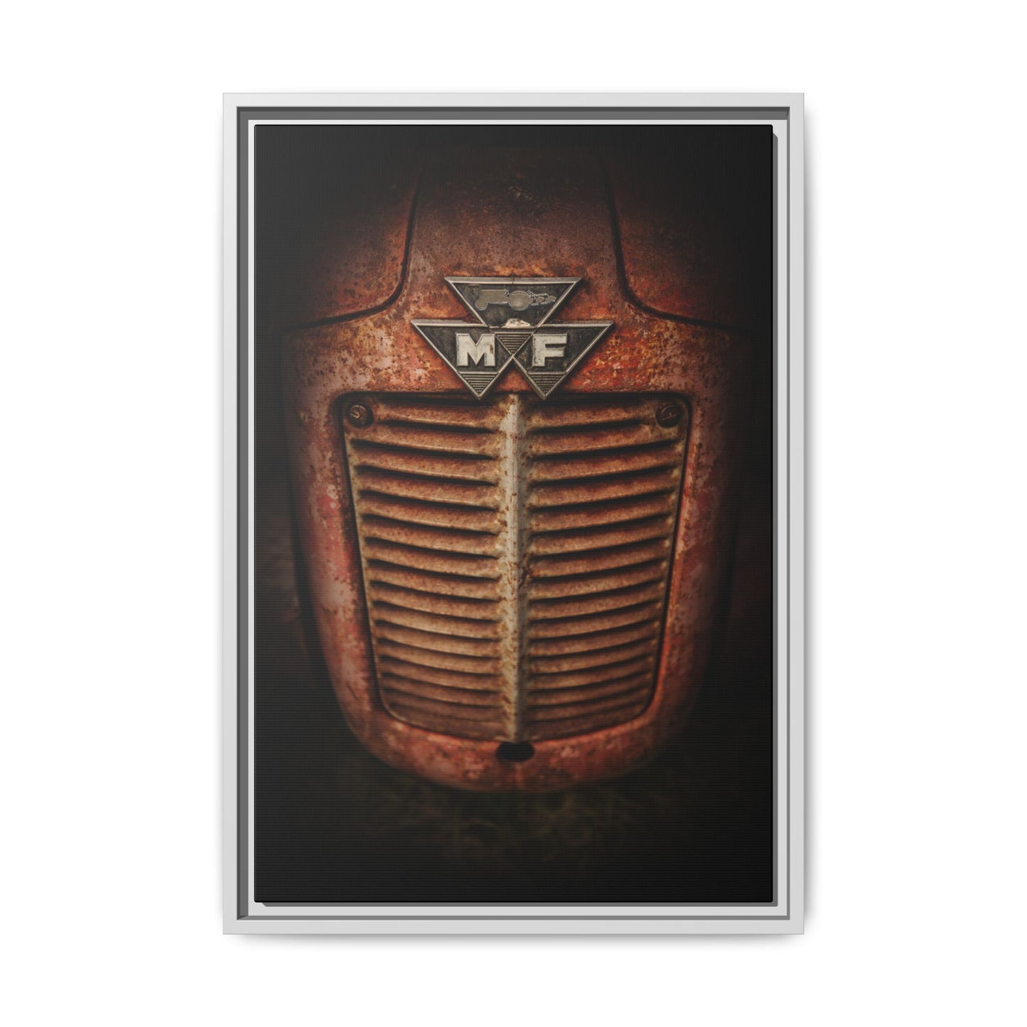 Vintage Rusty Massey Grill on Canvas