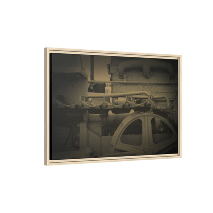 Vintage Track Detail | Framed Wall Art on Stretched Canvas