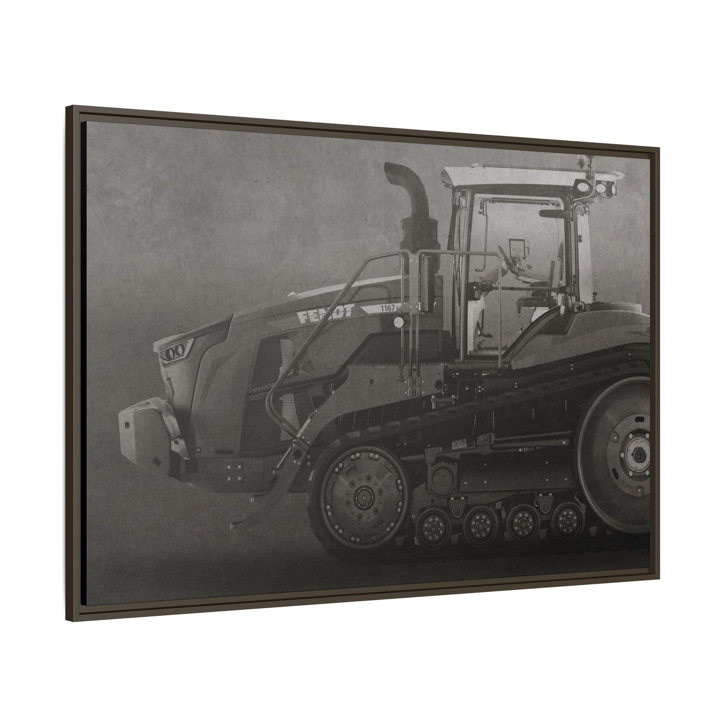 Fendt 110 Track Side View | Framed Photo Wall Art on Canvas