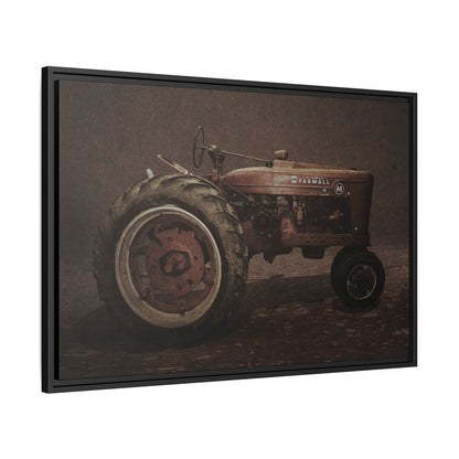 Vintage Farmall M Tractor | Framed Wall Art on Stretched Canvas