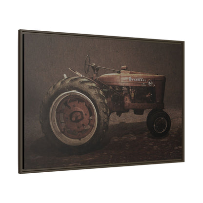 Vintage Farmall M Tractor | Framed Wall Art on Stretched Canvas