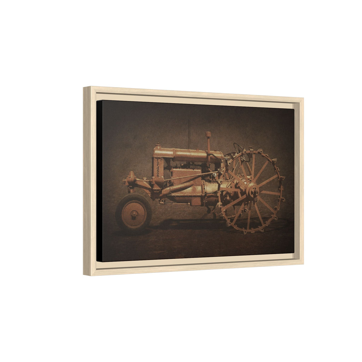 Vintage Ford Fordson Steel Wheel | Wall Art on Framed Canvas