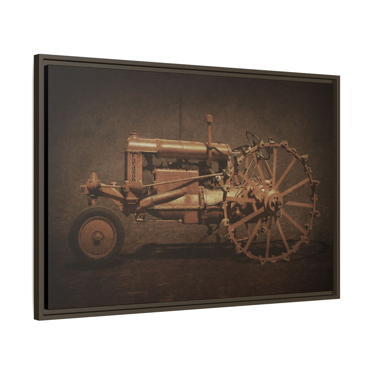 Vintage Ford Fordson Steel Wheel | Wall Art on Framed Canvas