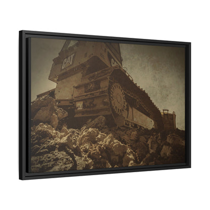 D5K2 Top of the Hill Dozer  | Photo Art on Framed Canvas