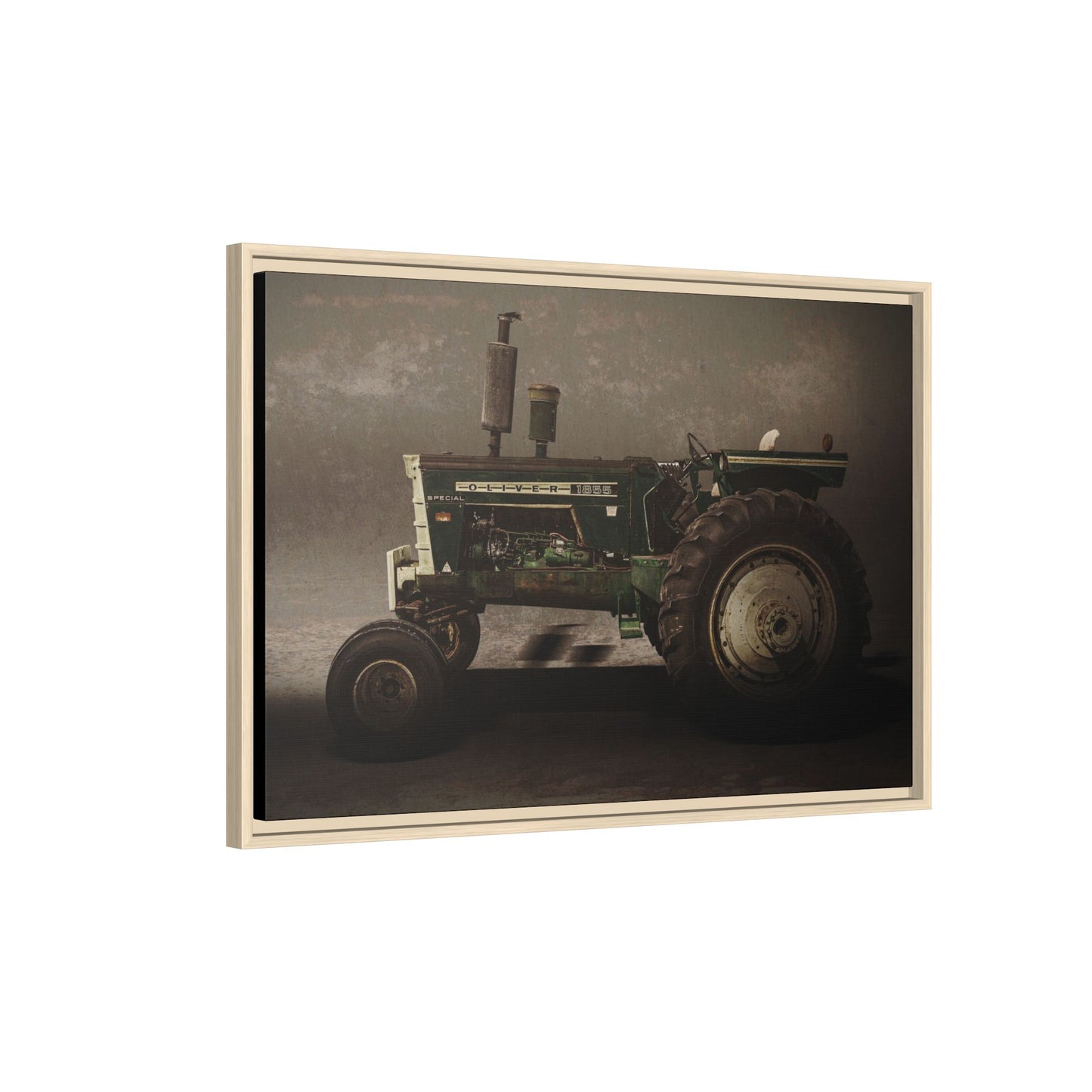 Classic Oliver 1855 Tractor | Framed Wall Art on Stretched Canvas