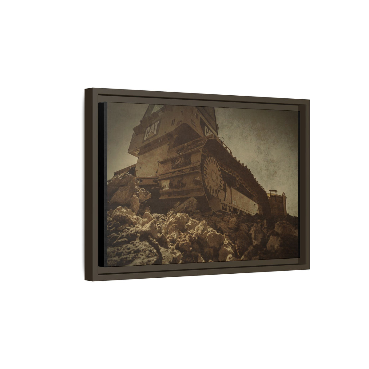 D5K2 Top of the Hill Dozer  | Photo Art on Framed Canvas