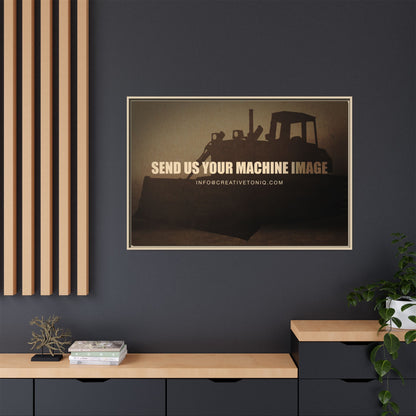 Personalized Machine Art | Framed Photo Wall Art on Canvas