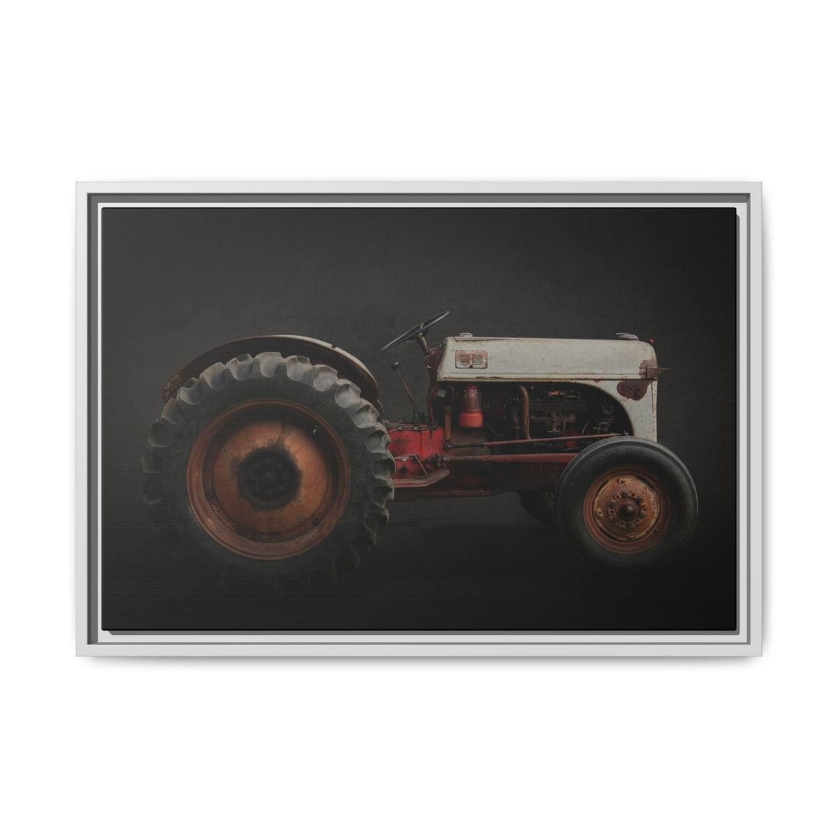 Vintage Ford 8N Tractor Photo Wall Art on Canvas