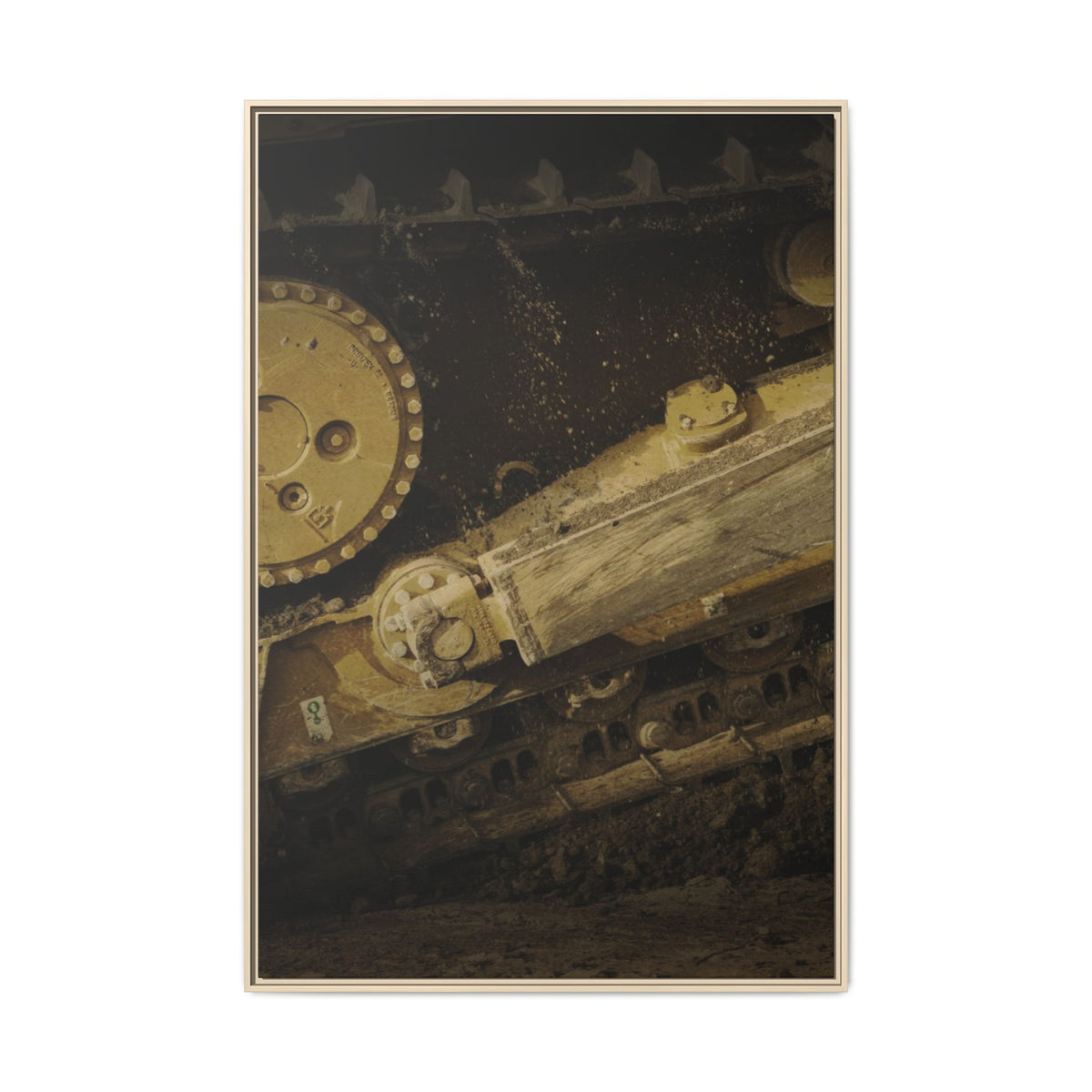 D6 Undercarriage Closeup Triptych| Framed | Right Panel
