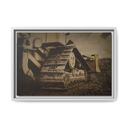 Rocky Dozer Horizon | Framed Wall Art on Stretched Canvas