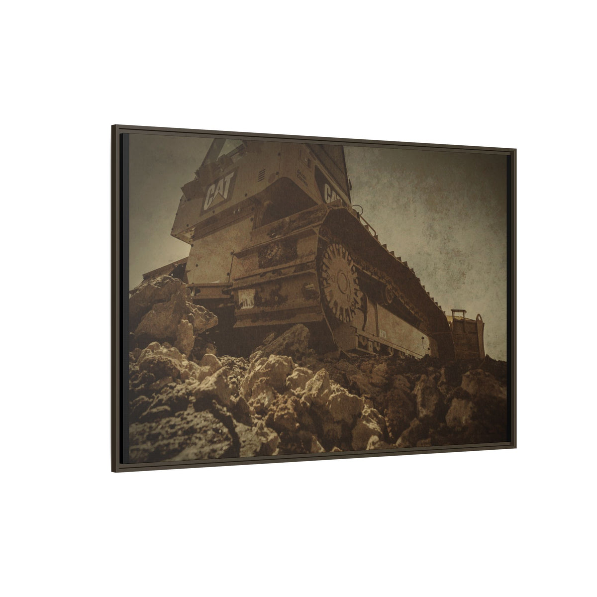 D5K2 Top of the Hill Dozer  | Photo Art on Framed Canvas