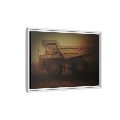 Big Wheel 777 Hauler Framed Wall Art on Stretched Canvas
