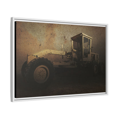 Classic 120G Motorgrader Action| Framed Wall Art on Canvas