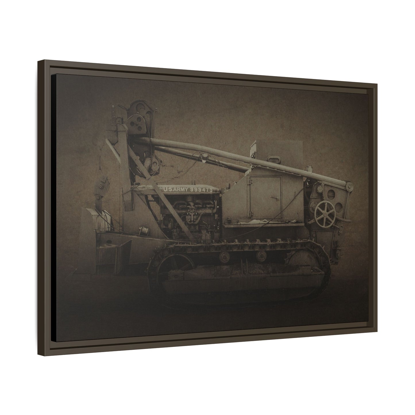 Vintage Military  D7 Diesel Ten | Photo Wall Art on Canvas