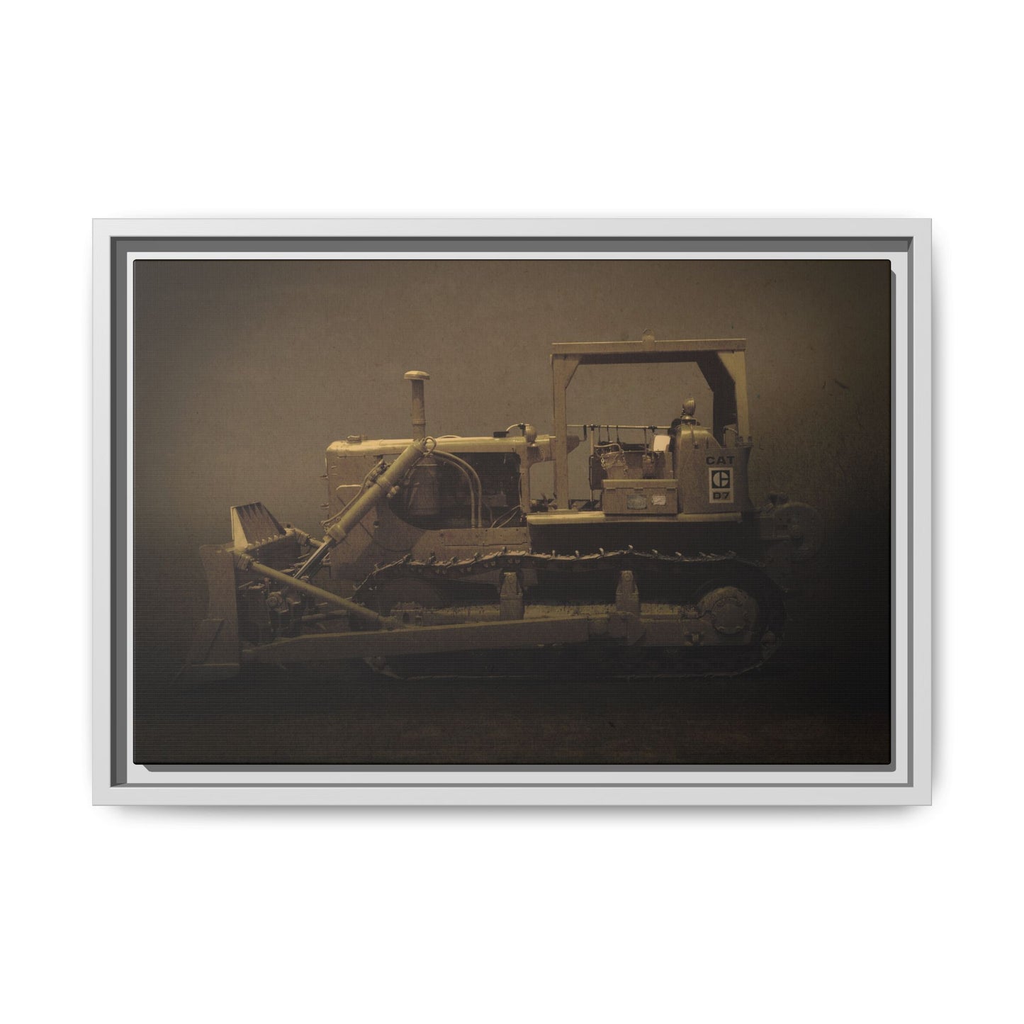 Classic D7 Dozer | Framed Wall Art on Stretched Canvas