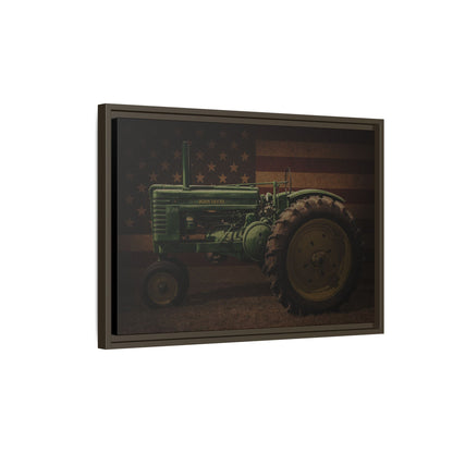 Patriotic John Deere Model G Tractor | Framed Wall Art on Stretched Canvas