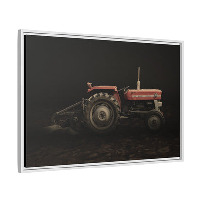 Vintage Massey 135 with Plow Photo Wall Art on Canvas